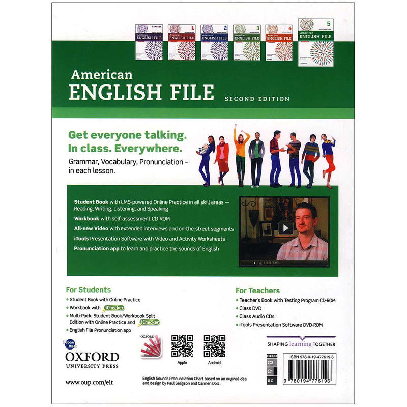 کتاب American English File 5 اثر جمعی از نویسندگان انتشارات زبان مهر کتاب American English File 5 اثر جمعی از نویسندگان انتشارات زبان مهر