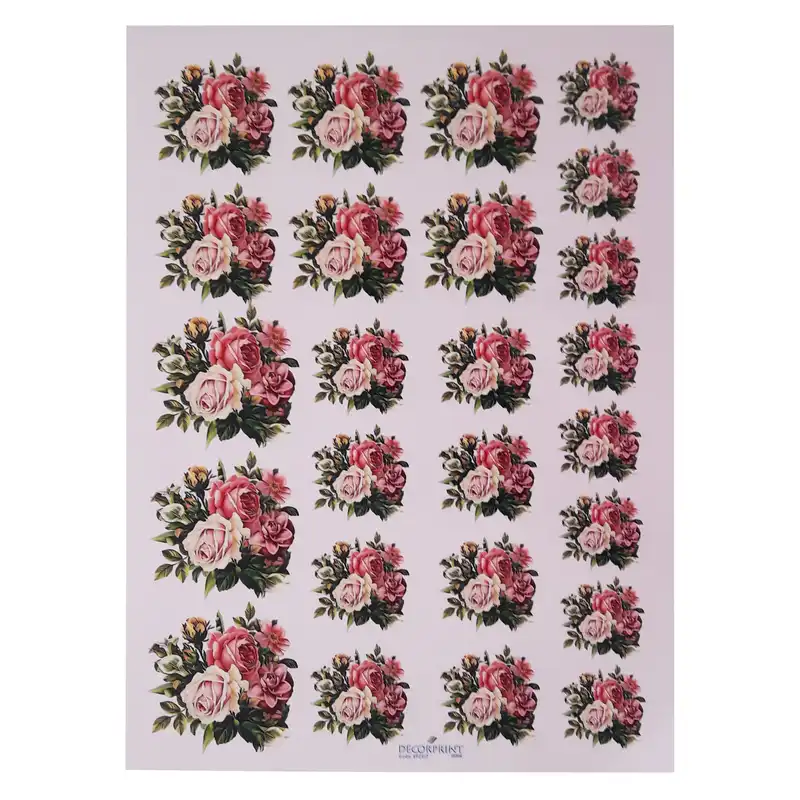 برچسب ترنسفر مدل بوته گل رز 1