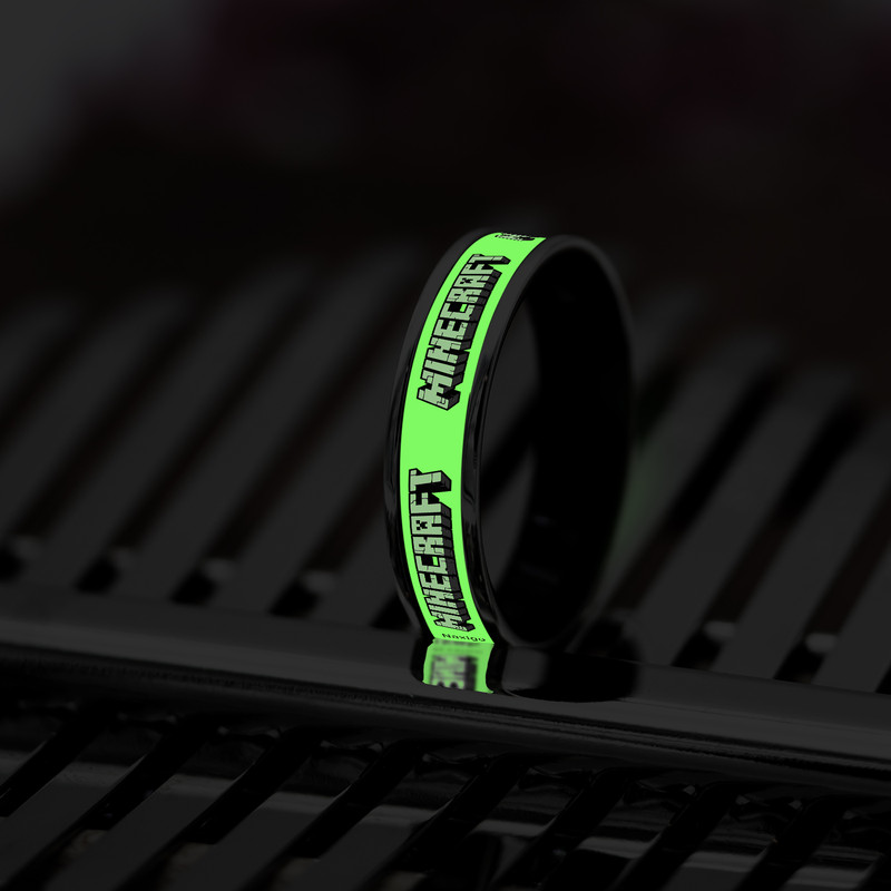 انگشتر ناکسیگو مدل شب تاب طرح Minecraft کد RB15587