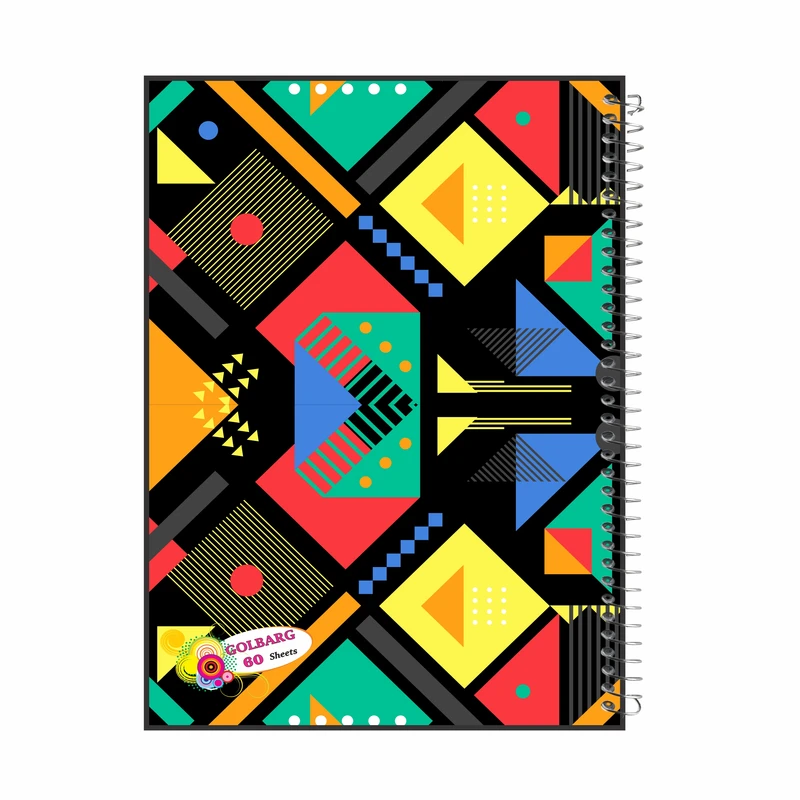 دفتر مشق 60 برگ گلبرگ مدل دانشجویی کد 2052