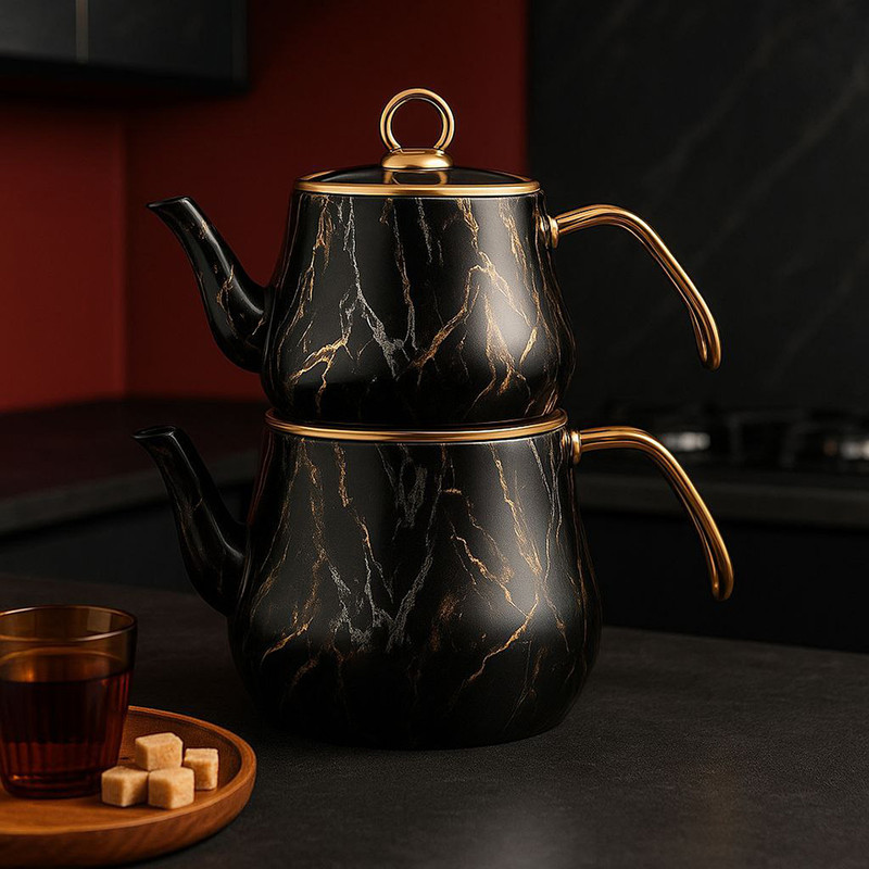 ست کتری و قوری مدل So-7201  گنجایش کتری 2.5 لیتر گنجایش قوری 1.5 لیتر