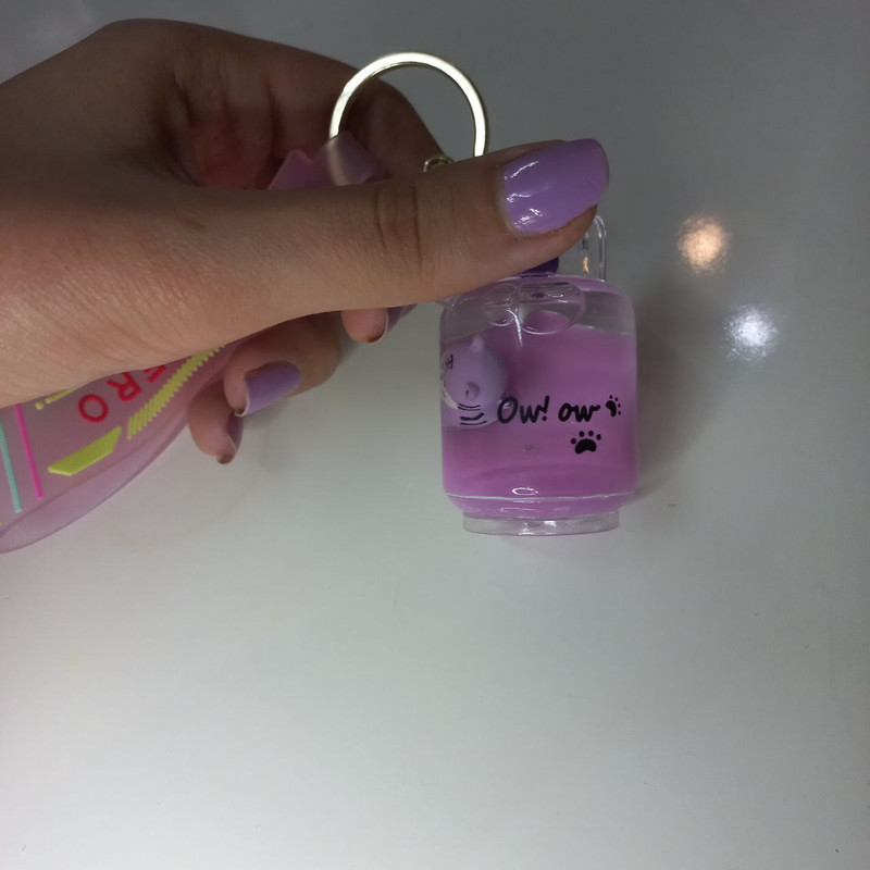 جاکلیدی دخترانه مدل فانتزی آکواریومی طرح خرس کد 03