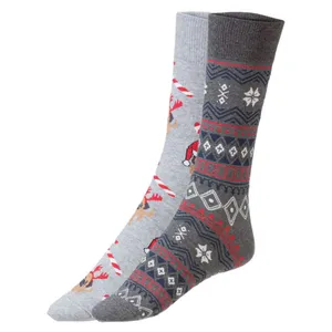 جوراب ساق بلند مردانه مدل Vo200‌مجموعه دو عددی 