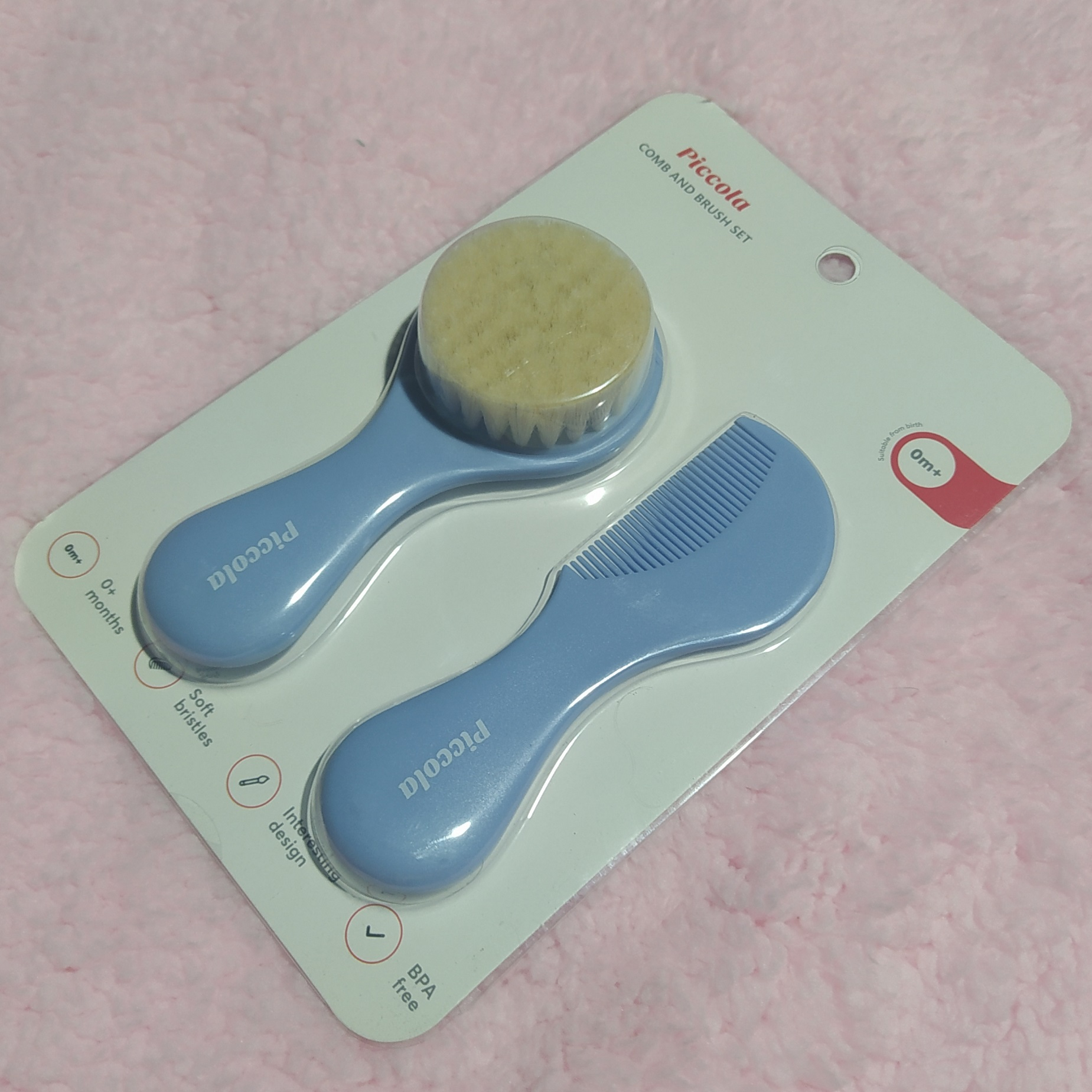 ست شانه و برس کودک پیکولا مدل Natural Type-2022