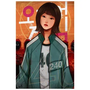 کارت پستال رادکس طرح SQUID GAME مدل NE192