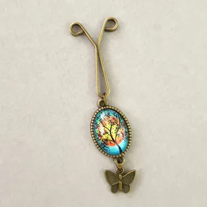 گیره روسری زنانه مدل درخت كد SF183-BL
