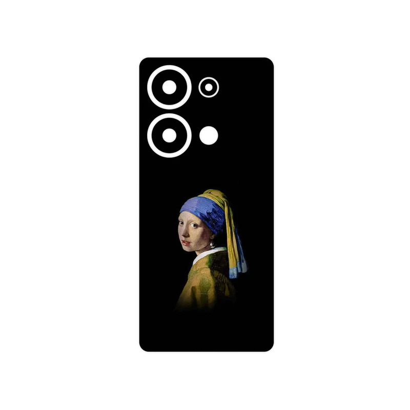 برچسب پوششی ماهوت مدل Girl with a Pearl Earring of Vermeer مناسب برای گوشی موبایل شیائومی Redmi Note 13 Pro 4G