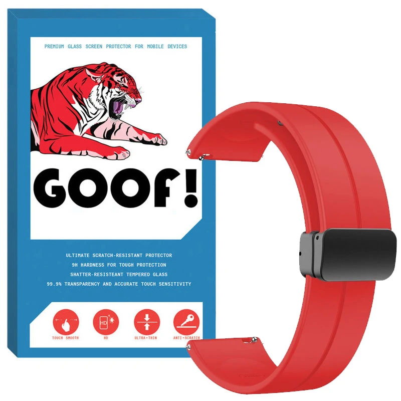 بند گوف مدل Silicone Magnetic مناسب برای ساعت هوشمند سامسونگ Galaxy Watch 5 40mm / Watch 5 44mm / Watch 5 Pro 45mm