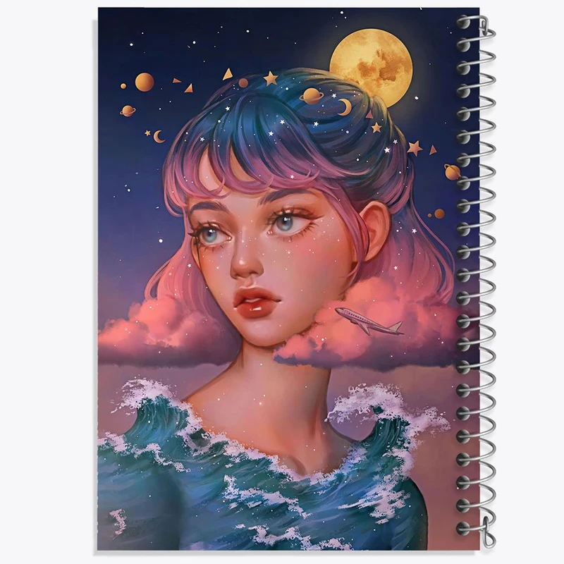 دفتر نقاشی 50 برگ خندالو مدل دخترانه کد 25618