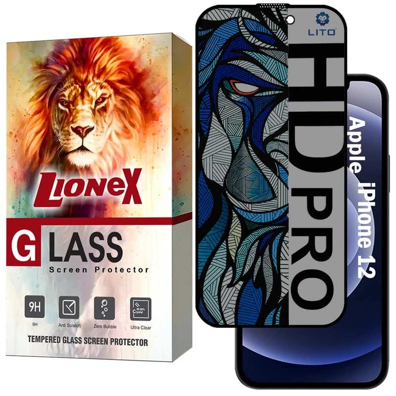 محافظ صفحه نمایش لایونکس مدل LITOPRVL مناسب برای گوشی موبایل اپل iPhone 12
