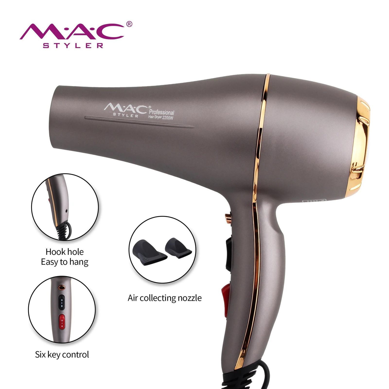 سشوار مک استایلر مدل MC-6687 -  - 4