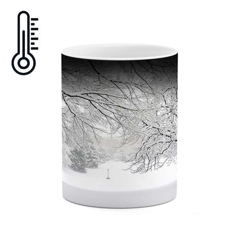 ماگ حرارتی کاکتی مدل منظره برفی کد mgh15035