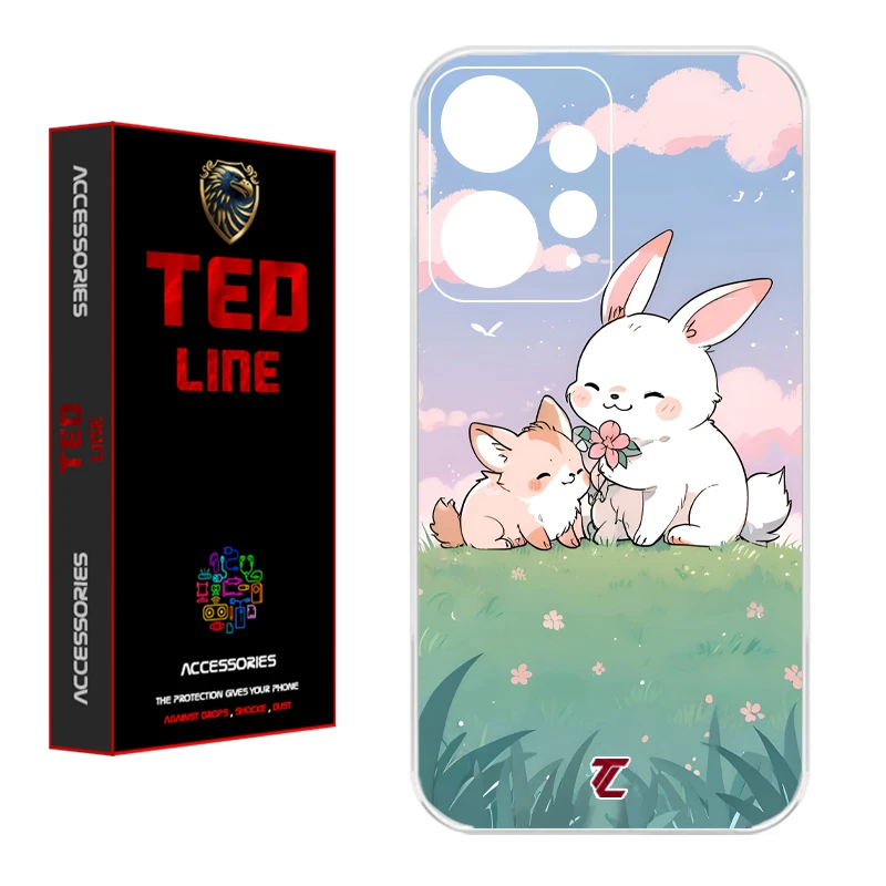 کاور تدلاین طرح خرگوش کد 1184 مناسب برای گوشی موبایل شیائومی Redmi Note 12 4G
