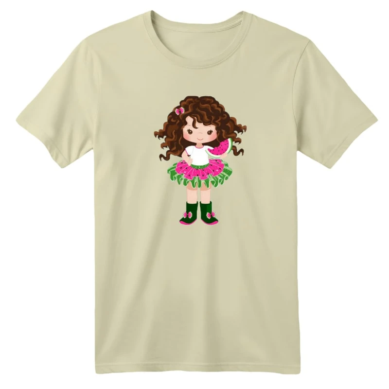 تی شرت آستین کوتاه بچگانه مدل دخترک یلدایی کد 1