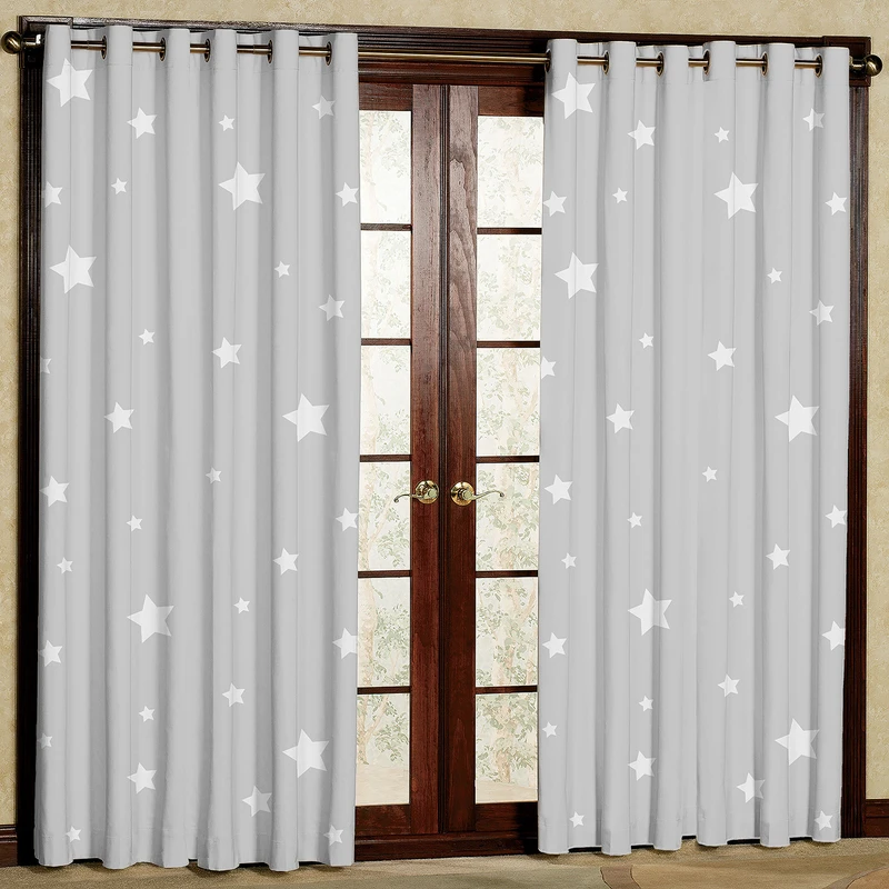 پرده طرح کودک مدل مخمل پانچی کد 1543 W سایز 200x140 سانتی متر