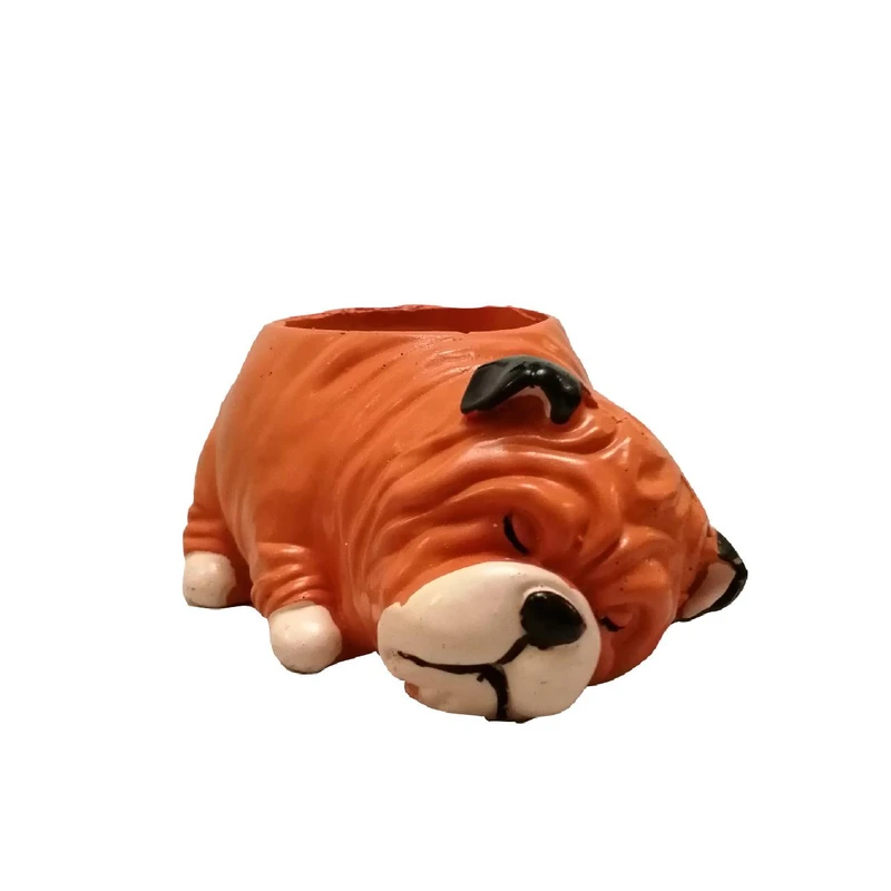 گلدان دکوری مدل سگ پاکوتاه