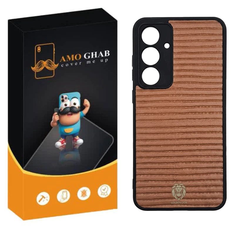 کاور عمو قاب طرح چرم مناسب برای گوشی موبایل سامسونگ Galaxy S24 FE