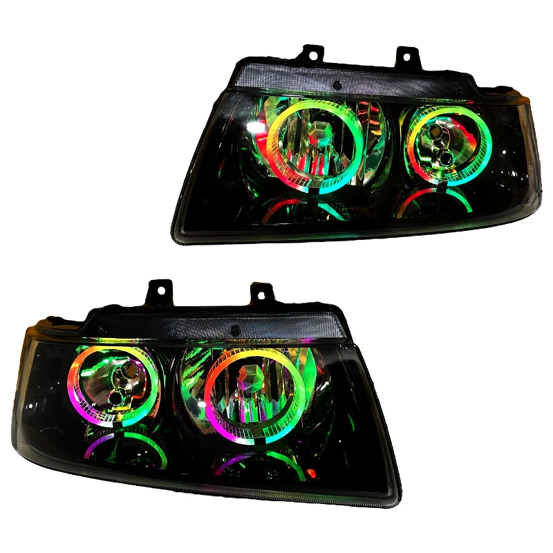 چراغ جلو خودرو گروه پژوهش صنعت مدرن مدل 3D-Ring-B فولکالر مناسب برای سمند بسته دو عددی