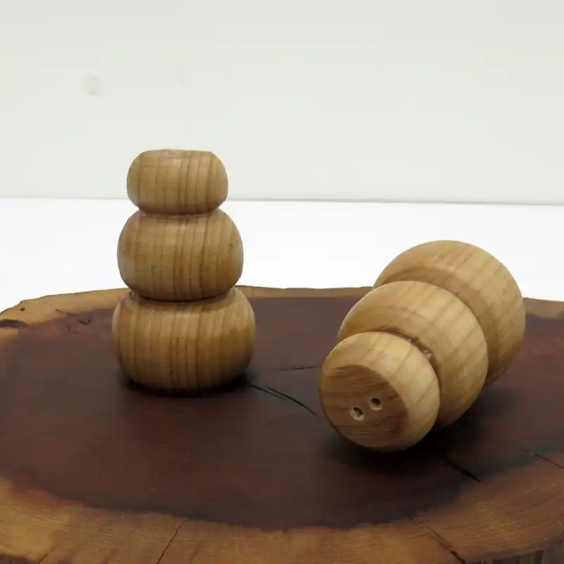 نمکدان چوبی مدل NK-2 مجموعه 2 عددی