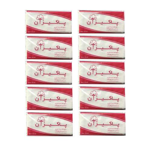 حوله یکبار مصرف پاکیزان مدل RD سایز 40x80 سانتی‌ متر مجموعه 10 عددی
