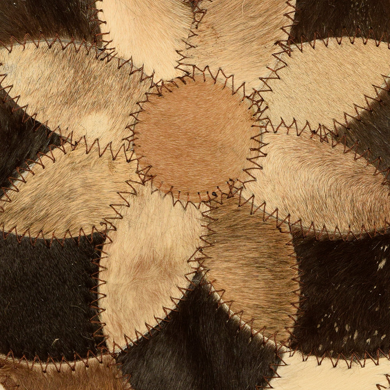 رومیزی کلاژ چرم و پوست مدل گل کد 0043