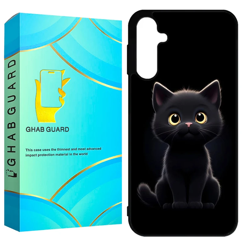 کاور قاب گارد طرح گربه مدل GCHPA55 مناسب برای گوشی موبایل سامسونگ Galaxy A55 5G