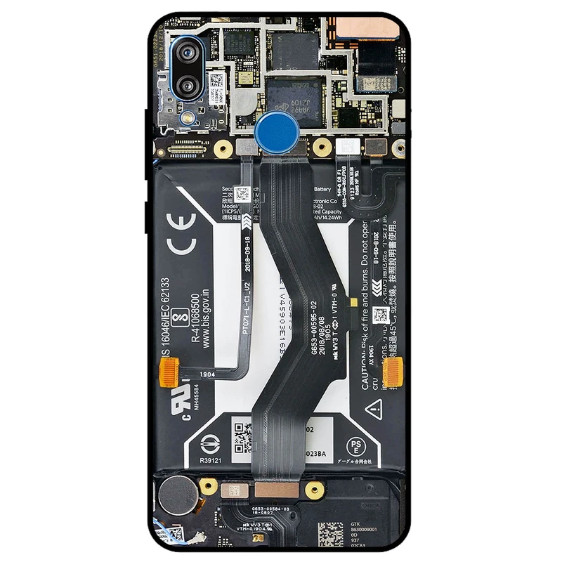 کاور مگافون طرح برد موبایل مدل 8004 مناسب برای گوشی موبایل آنر 8c       