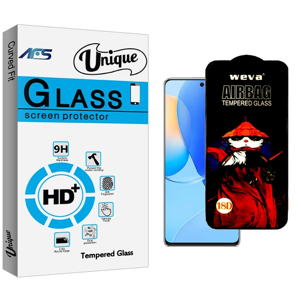 محافظ صفحه نمایش شیشه ای ای اف اس مدل Unique Glass AirBag مناسب برای گوشی موبایل هوآوی Nova 9 SE