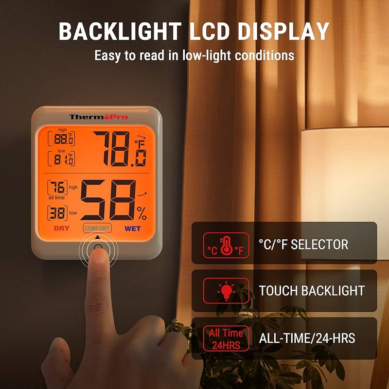 دما سنج و رطوبت سنج مدل TP-53