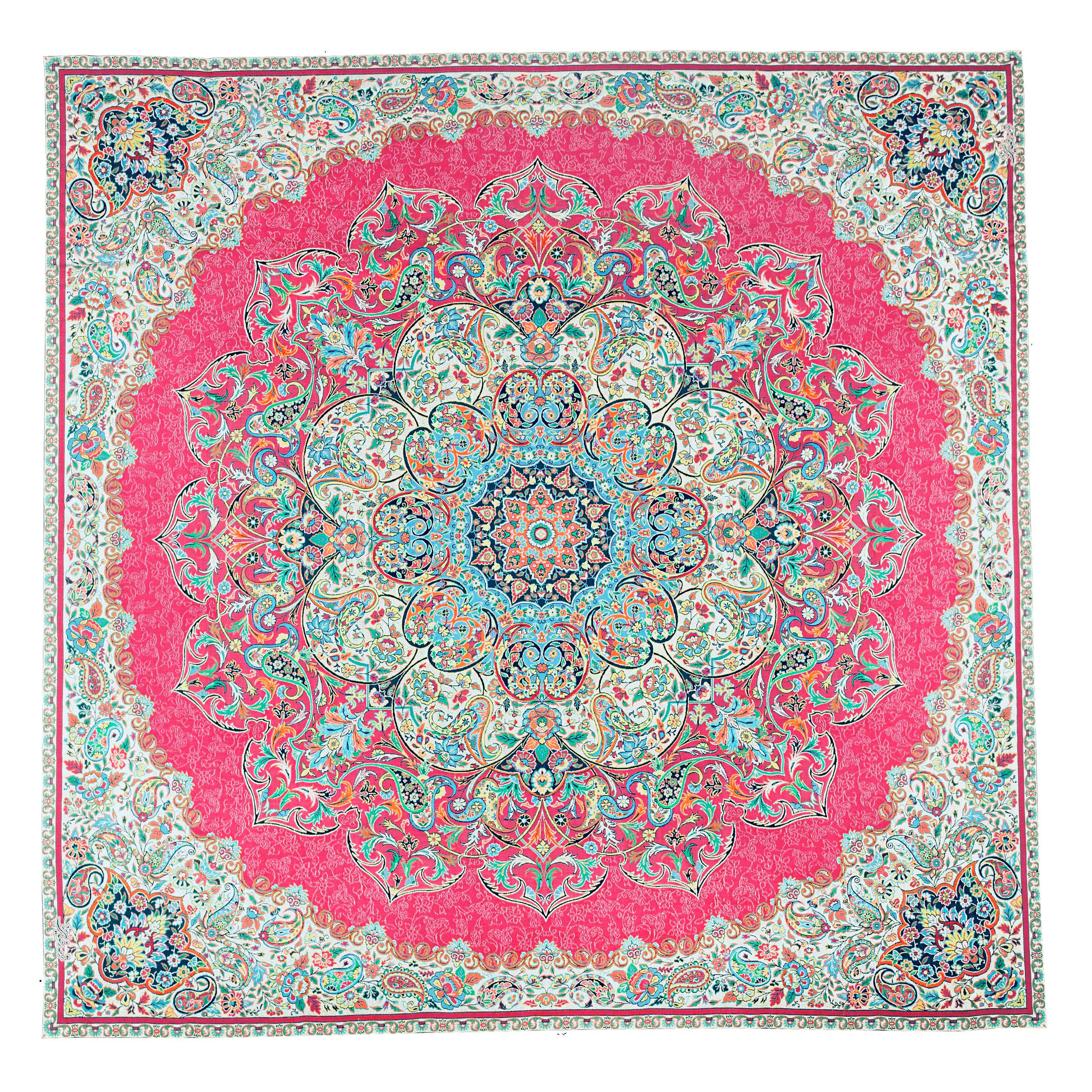 رومیزی ترمه رضایی یزد طرح بختیاری کد 2111110401000