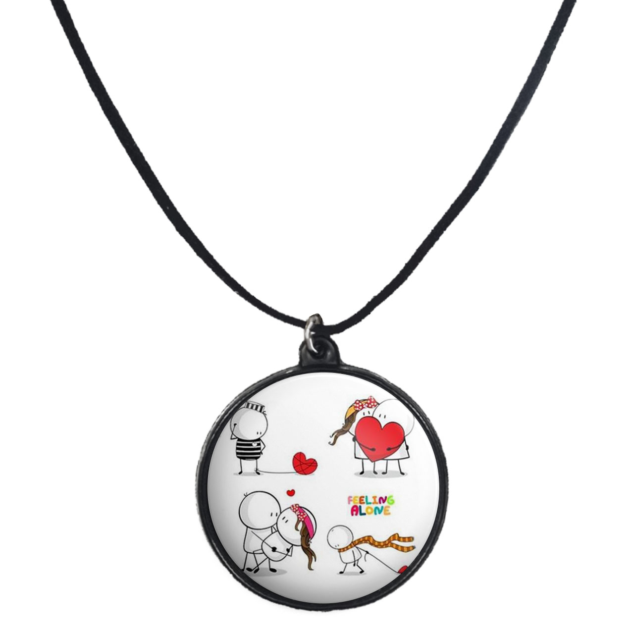 گردنبند پرمانه طرح عاشقانه کد pmb.5673 مدل دو طرفه