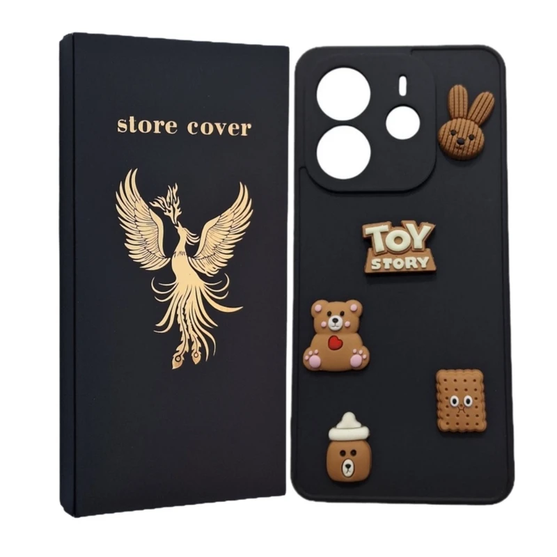 کاور استور کاور طرح عروسک توی برجسته مدل note14 مناسب برای گوشی موبایل شیائومی Redmi Note 14 4G