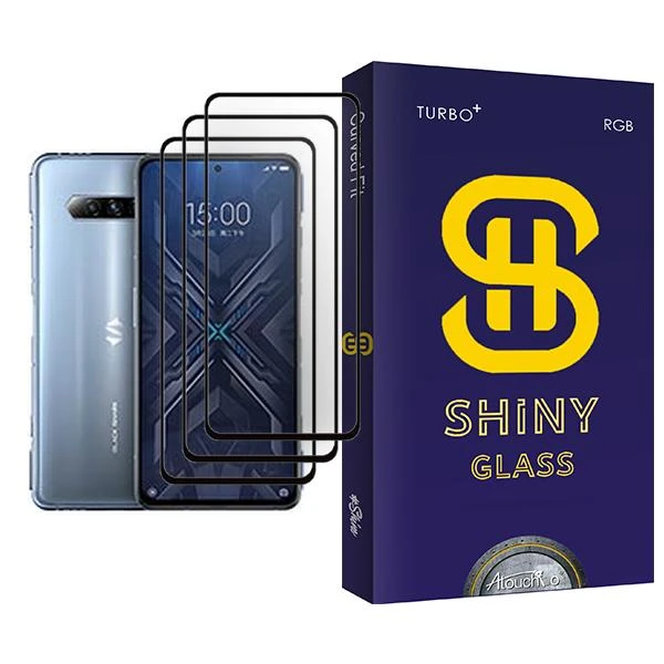 محافظ صفحه نمایش آتوچبو مدل Shiny Glass MIX003 مناسب برای گوشی موبایل شیائومی Black Shark 4 بسته سه عددی