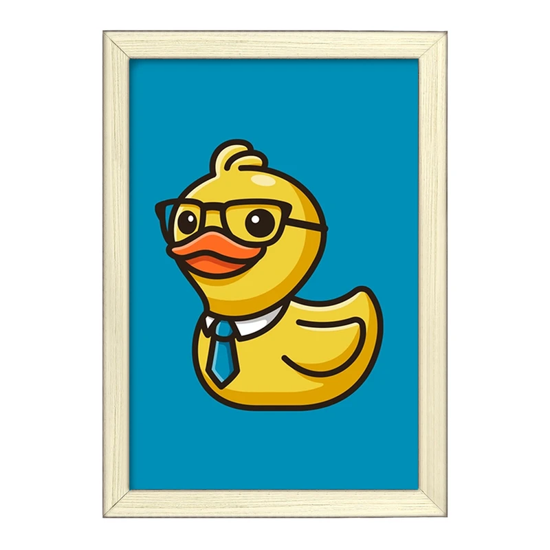 تابلو خندالو طرح حیوانات بامزه اردک کد 28356