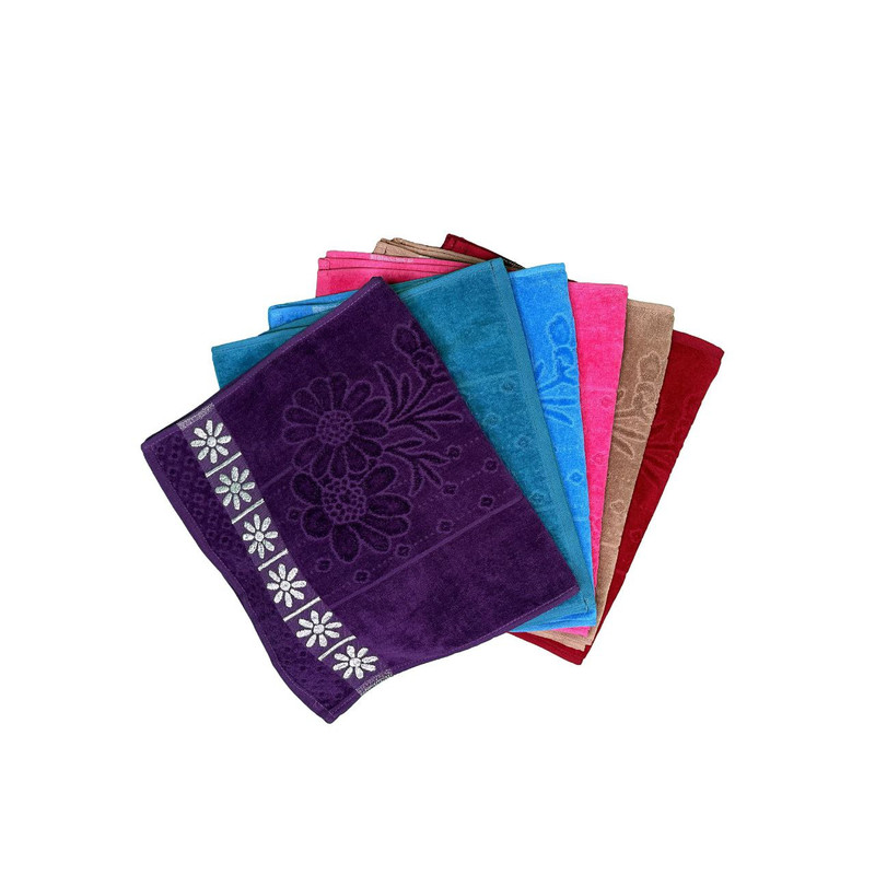 حوله دستی مدل ترنم سایز 40x80 سانتی متر