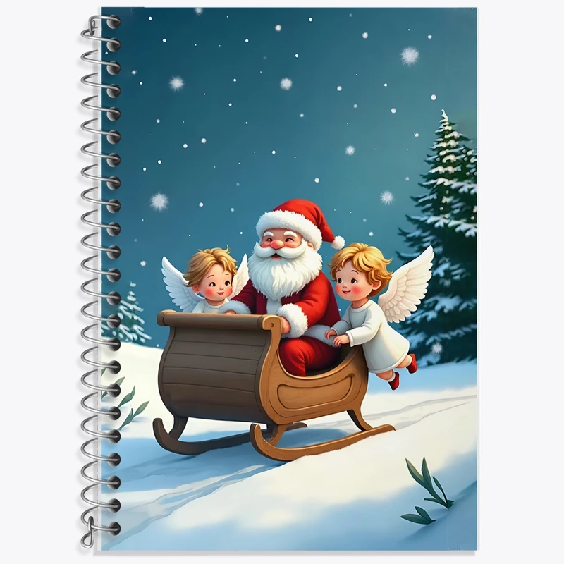 دفتر لغت 50 برگ خندالو طرح بابانوئل و کریسمس کد F8257