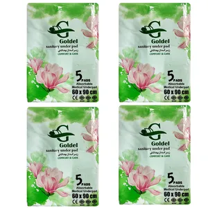 زیرانداز بهداشتی گلدل مدل 60x90 -5 بسته 5 عددی