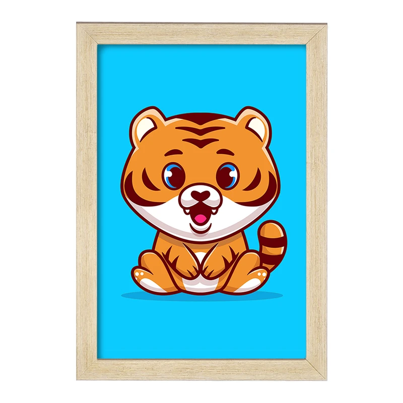 تابلو خندالو مدل حیوانات بامزه ببر کد 29644