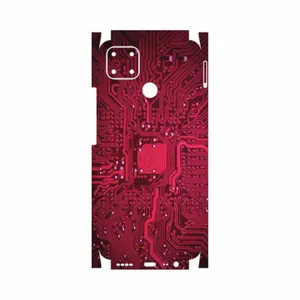 MAHOOT Red-Printed-Circuit-Board-FullSkin Cover Sticker for Realme C25s