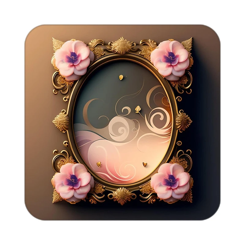 زیر لیوانی کاکتی طرح گل مدل mp17819