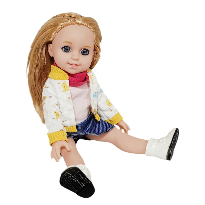 عروسک مدل دختر مو بلند کد  300100 ارتفاع 30 سانتی متر