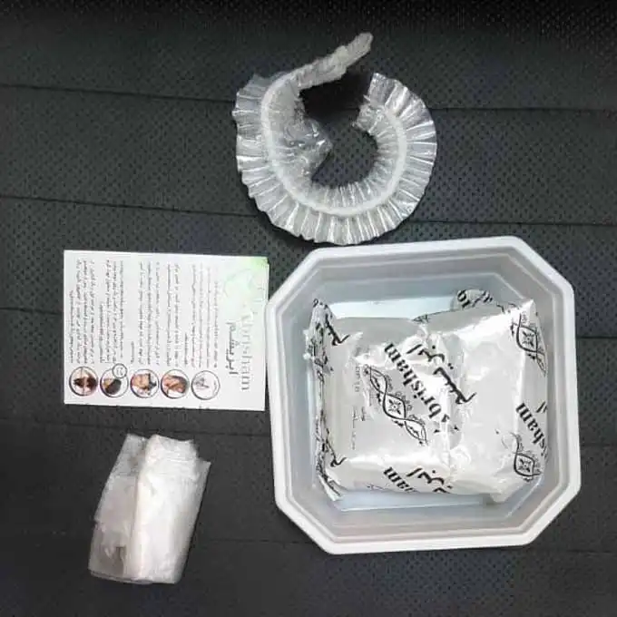 پودر رنگ مو ابریشم مدل co103 وزن 130 گرم رنگ زیتونی