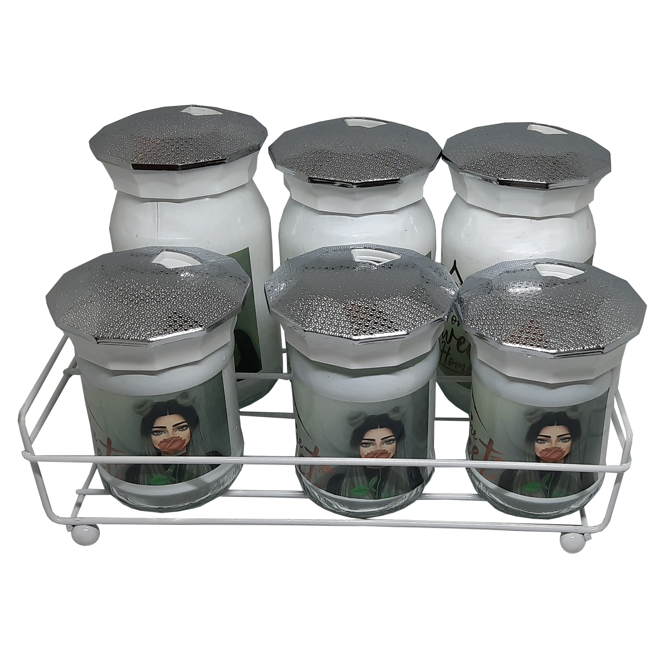  ست جا ادویه 6 پارچه مدل F-8007