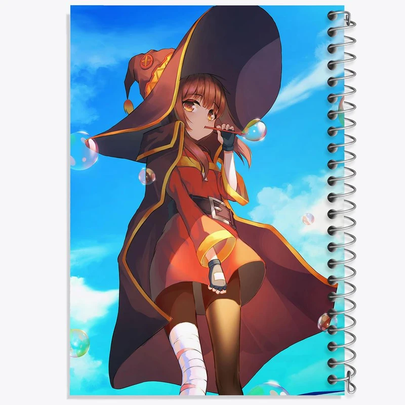 دفتر مشق 50 برگ خندالو مدل مگومین انیمه کونوسوبا Konosuba کد 27333