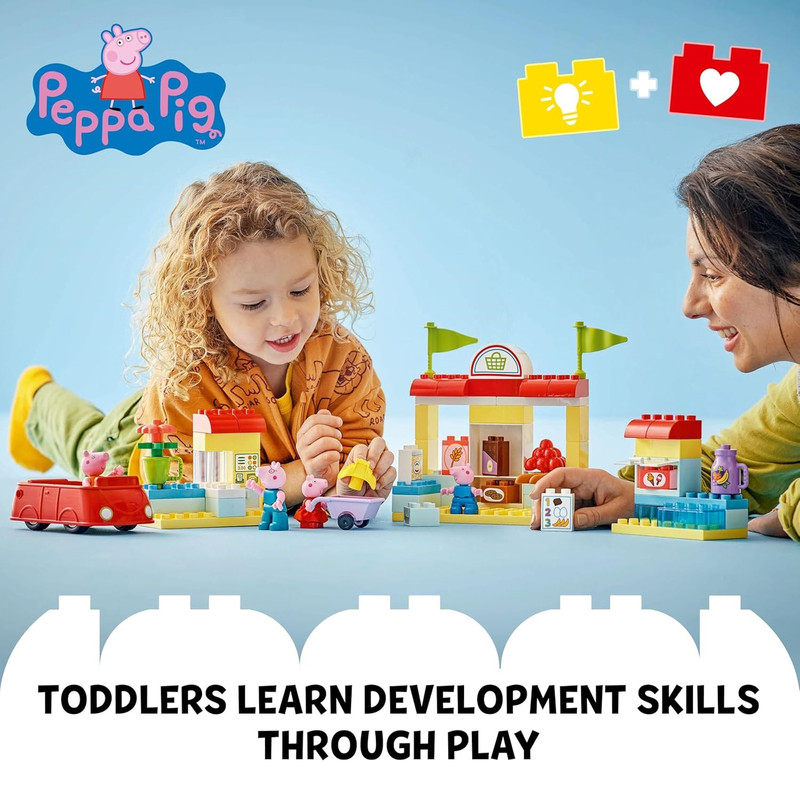 لگو 70 تکه سری Duplo مدل Peppa Pig Supermarket کد 10434