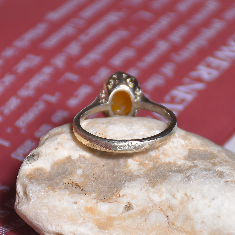 انگشتر نقره زنانه نقره جات لطفی مدل عقیق کد ANZS01E010