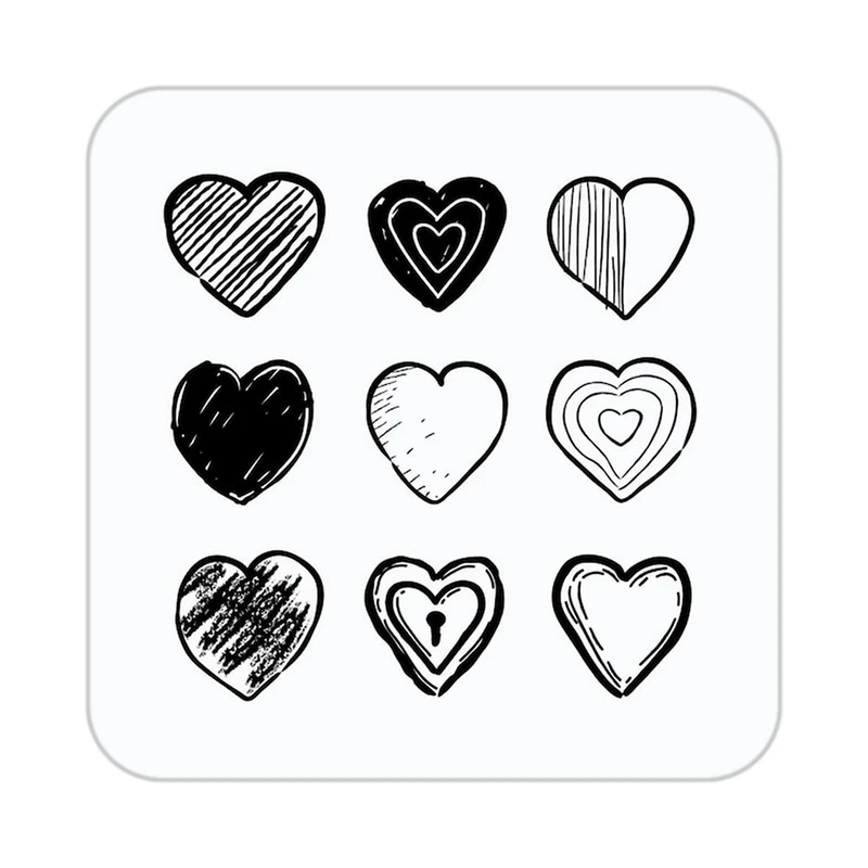 زیر لیوانی کاکتی طرح عاشقانه مدل mp37780