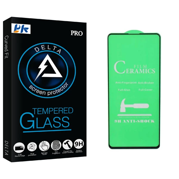 محافظ صفحه نمایش سرامیکی پی کی مدل Delta Glass مناسب برای گوشی موبایل سامسونگ Galaxy A71/A81/A91/S10 LITE/NOTE10 LITE
