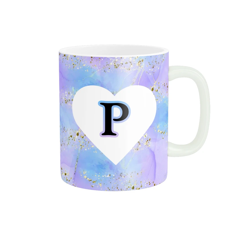 ماگ پاد آفرین مدل اسم شخصی فانتزی طرح اول اسم حرف P کد p11471