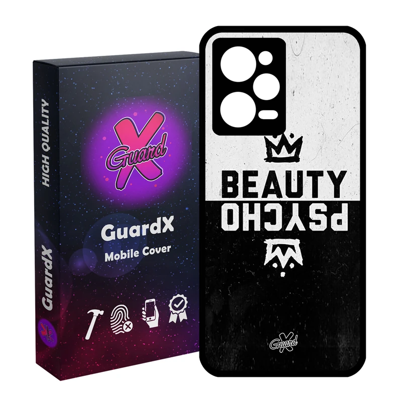 کاور گارد ایکس طرح Beauty Psycho مدل Glass10094 مناسب برای گوشی موبایل شیائومی Redmi Note 12 Pro 5G/Poco X5 Pro 5G/Note 12 Pro Pro speed